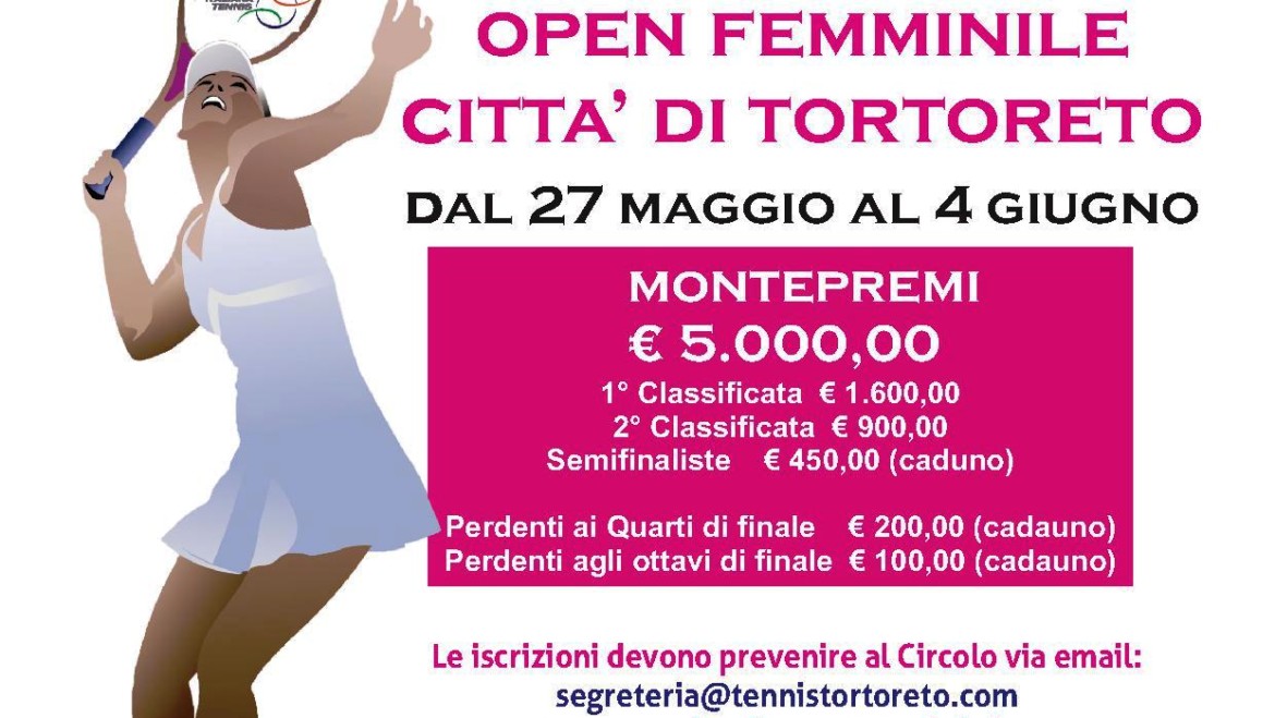 1° TORNEO OPEN FEMMINILE – 27 MAGGIO/4 GIUGNO